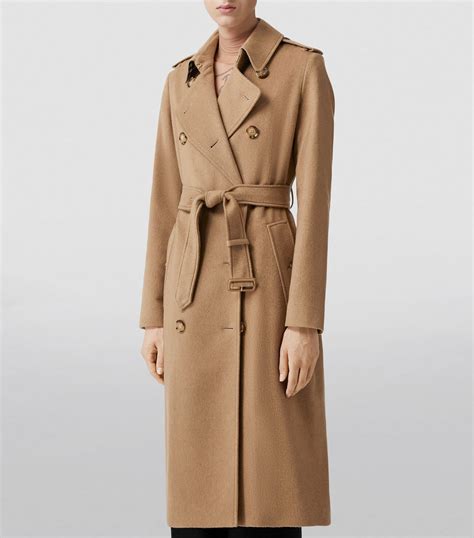 used women's burberry kensington trench coat|burberry kensington cashmere trench coat.